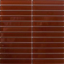 Red Subway Tile, Bathroom Restaurant, Mosaic Tile Designs, Countertop Surfaces, Tile Edge, Glass Subway Tile, Custom Mosaic, Chocolate Brown Colour, Brick Tiles