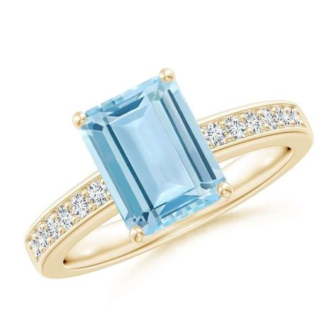 Aquamarine Cocktail Ring, Yellow Gold Cocktail Ring, Swiss Blue Topaz Ring, Aquamarine Engagement Ring, Gold Cocktail Ring, Icy Blue, Aquamarine Rings, Blue Gems, Swiss Blue Topaz