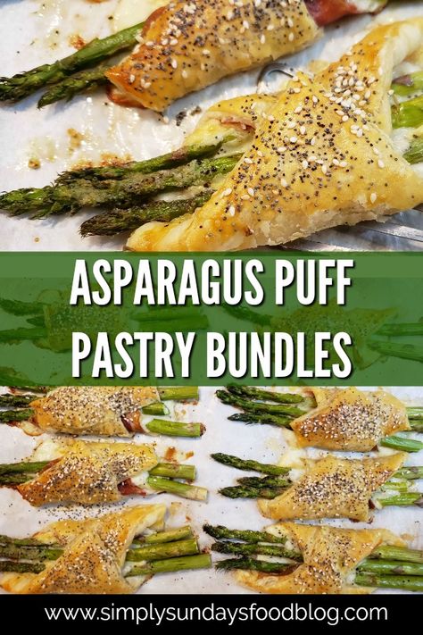 Asparagus Puff Pastry Bundles, Puff Pastry Bundles, Asparagus And Prosciutto, Asparagus Puff Pastry, Prosciutto And Mozzarella, Asparagus Prosciutto, Mongolian Ground Beef, Prosciutto Mozzarella, Meatball Appetizer Recipe