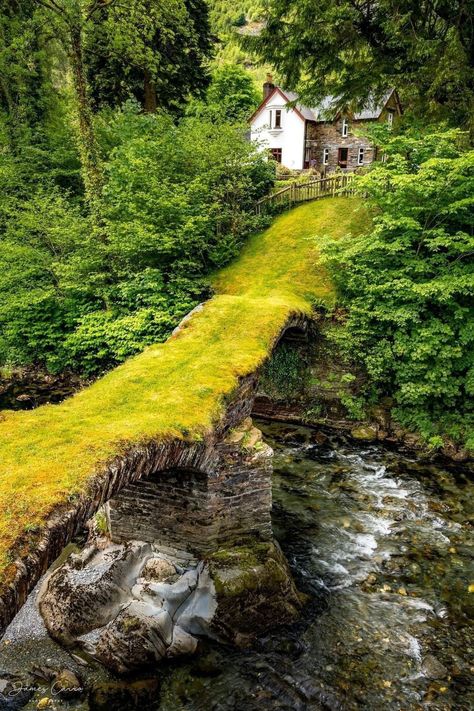 Hobbit Garden, Stone Arches, Fairy Tale Cottage, Uk Landscapes, Interesting Buildings, Snowdonia, Outdoor Lover, North Wales, Rolling Stone