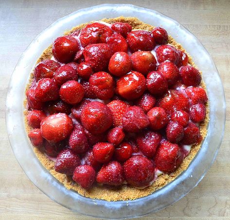 Back in the Day Bakery Made With Love's Strawberry Custard Pie-Famous Fridays — Unwritten Recipes Strawberry Custard Pie Recipe, Strawberry Custard Pie, Back In The Day Bakery, Strawberry Coulis, Strawberry Custard, Jam Strawberry, Make Jam, Custard Pie Recipe, Fresh Strawberry Pie