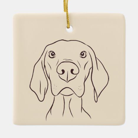 MAGYAR VIZSLA DOG PUPPY GIFT CERAMIC ORNAMENT Hungarian Dog, Dog Design Art, Gsp Dogs, Vizsla Dog, Dog Outline, Spaniel Art, Frida Art, Puppy Drawing, Vizsla Dogs