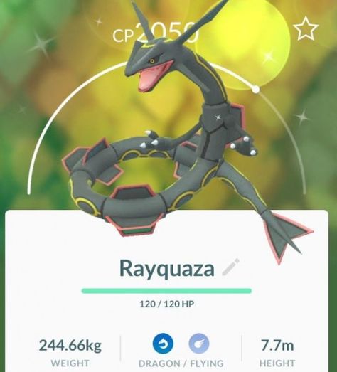 Shiny Rayquaza in Pokemon GO Shiny Rayquaza, Fortnite Accounts, Rayquaza Pokemon, Pokemon Logo, Ahri Wallpaper, Strongest Pokemon, Powerful Pokemon, Team Valor, Legendary Dragons