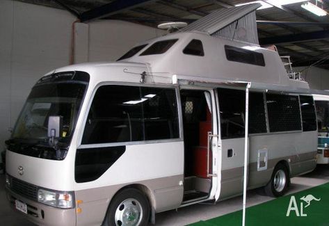 TOYOTA COASTER MOTORHOME for Sale in SLACKS CREEK, Queensland Classified | AustraliaListed.com Toyota Motorhome, Bus Motorhome, Toyota Coaster, Motorhome Interior, Rv Bus, Small Rv, Motorhomes For Sale, Rv Homes, Build A Camper Van