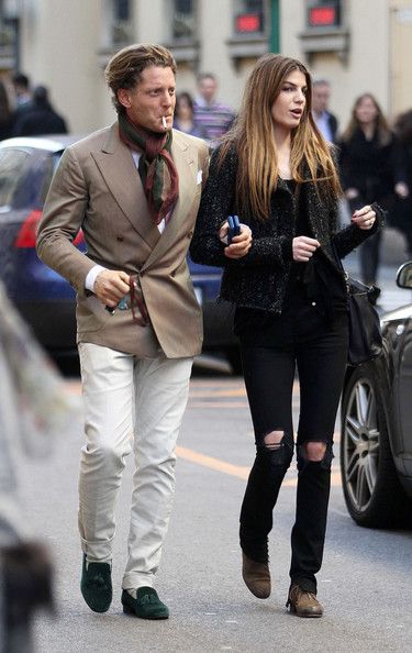 Lapo Elkann - Bianca Brandolini, Full Black Outfit, Lapo Elkann, Italian Fashion Street, Dad Fashion, Stylish Couple, Sharp Dressed Man, Gentleman Style, Mens Sportswear