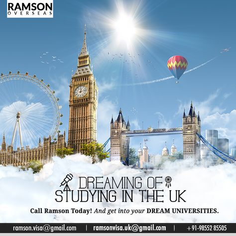 Study In Uk Creative Ads, Study Abroad Creative Ads, Study Overseas, Burger Ads, Dream Studies, Tourism Design, Study In Uk, Best Universities, Croquis Fashion