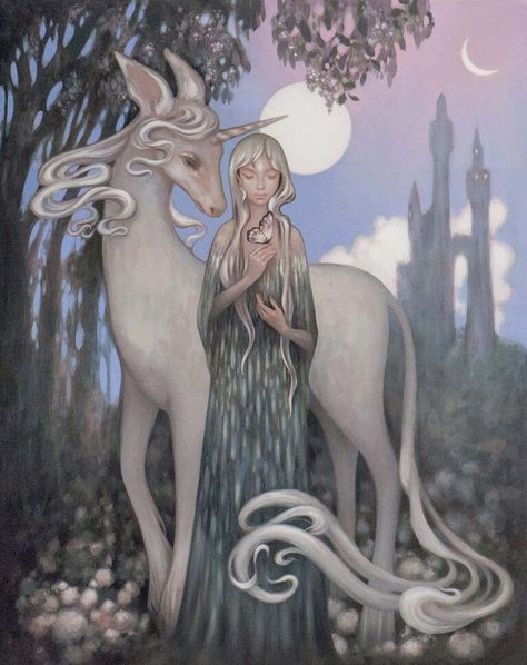 Amy Sol, Last Unicorn, The Last Unicorn, Fantasy Films, Unicorn Art, Dreamy Art, A Unicorn, Print Artist, Cthulhu