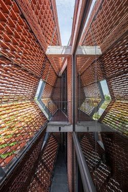 Penthouse Interior Design, Shigeru Ban, Geothermal Energy, Brick Architecture, Soil Layers, Clay Tiles, Construction Process, Facade Design, Urban Area