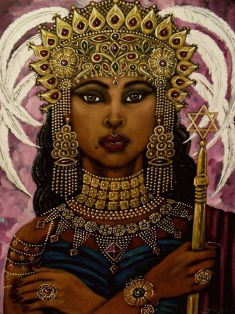 Queen Sheba, Queen Of Sheba, Queen Of The South, African Princess, Queen Tattoo, King Solomon, African Queen, Art Diary, African History