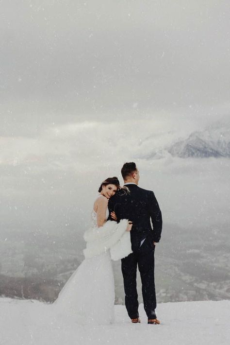 Snow Wedding Photos, Austria Wedding, Winter Mountain Wedding, Wild Wedding, Mountain Wedding Photos, Snowy Wedding, Snow Photoshoot, Winter Wedding Photos, Groom Photoshoot