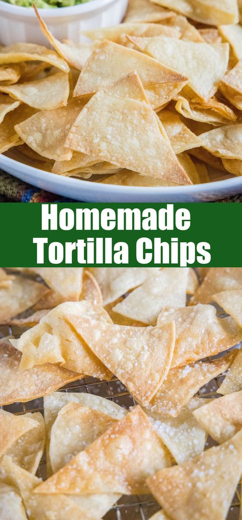 Pasta Taco, Taco Tortilla, Chips Homemade, Healthy Tortilla, Tortilla Chip Recipe, Baked Tortilla Chips, Homemade Tortilla, Homemade Tortilla Chips, Homemade Ideas