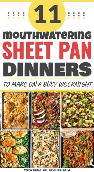 Easy Sheet Pan Dinners, Sheet Pan Dinners Recipes, One Pan Dinner, Dinners To Make, Pan Dinners, Pan Recipes, Homemade Dinner, One Pan Meals, Sheet Pan Dinners