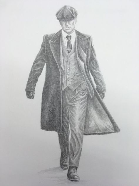 Thomas Shelby Drawing Easy, Tommy Shelby Sketch, Peaky Blinders Sketch, Tommy Shelby Drawing, Thomas Shelby Sketch, Thomas Shelby Drawing, Thomas Shelby Art, Marvel Art Drawings, Red Right Hand