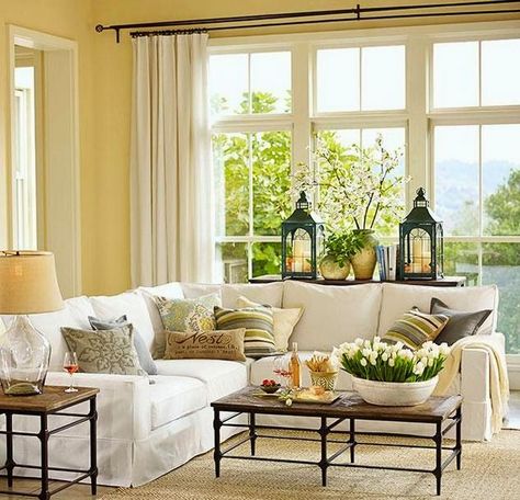 Shine Your Light: Styling Bay Window Sills Bay Window Decor, Bay Window Living Room, Feng Shui Living Room, Window Sill Decor, Color Palette Living Room, Bow Window, Table Lamps Living Room, Floor Ideas, Meditation Room