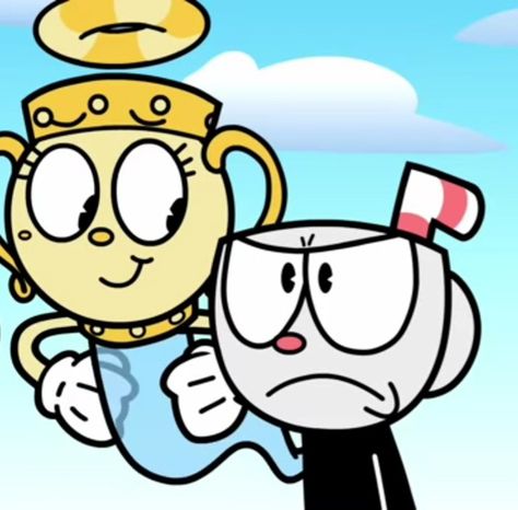 Cuphead And Chalice, Chalice Cuphead, Ms Chalice, Cuphead Art, Cup Head, Bee And Puppycat, Invader Zim, Cartoon Games, Splatoon