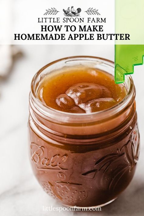 Makanan Rendah Kalori, Slow Cooker Apple Butter, Apple Butter Recipe, Homemade Apple Butter, Jam Recipes Homemade, Resep Salad, Slow Cooker Apples, Makanan Diet, Spread Recipes