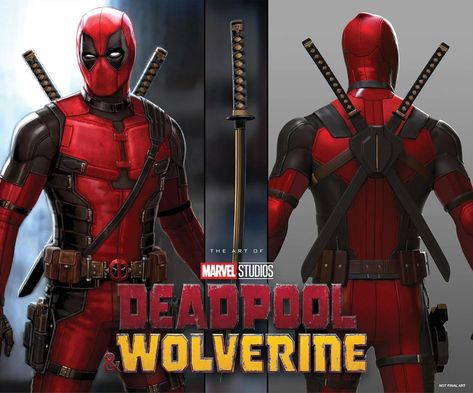 Andy Park on X: "MARVEL STUDIOS’ DEADPOOL AND WOLVERINE: THE ART OF THE MOVIE comes out THIS October! Note: Not final cover art BUT it does showcase my concept design of Deadpool 👍 #deadpool #deadpoolandwolverine #conceptart https://t.co/Kds8XYy7ZO" / X Wolverine Concept Art, Deadpool Suit, X-men, Deadpool And Wolverine, Wolverine Art, Movie Plot, Andy Park, Deadpool Wolverine, Ms Marvel