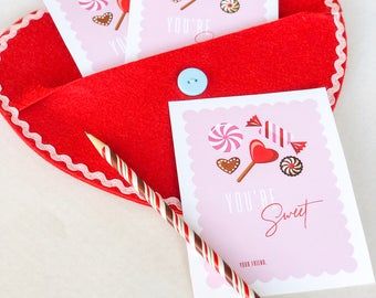 Fine Paper Gifts by ImagineThatDesignsCo on Etsy Sweet Shop Party, Valentine Sweets, Valentine Classroom, Chocolate Valentine, Valentines Day Candy, Sweets Chocolate, Candy Sweet, Sweet Sixteen Parties, Valentine Chocolate