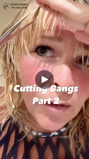 2.8K views · 187 reactions | How To Cut Bangs Part 2 #bangs #hairstyle #coachkimmy #haircutting #haircut #diyhaircut #bangscut✂️ | Coach Kimmy Cut Bangs, Bangs Hairstyle, Diy Haircut, How To Cut Bangs, Hair Dos, Hair And Nails, Bangs, Hair Cuts, Hairstyles