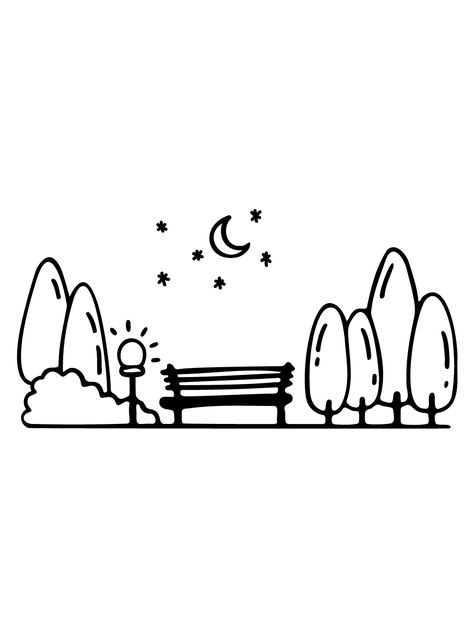 Park Park Doodle, Park Drawing, Lol Coloring Pages, Lol Coloring, Kid Coloring Page, Clipart Black And White, Kids Coloring, Winter Park, Jurassic Park