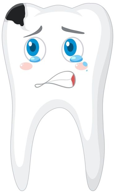 Tooth decay on white background | Free Vector #Freepik #freevector #scientific-illustration #teeth-cartoon #tooth-decay #tooth-cartoon Tooth Cartoon, Wisdom Tooth Extraction, Health Activities, Stronger Teeth, Tooth Extraction, Periodontal Disease, Perfect Skin Care Routine, Bath And Body Care, Oral Health Care