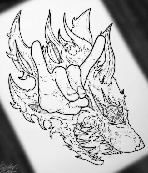 Chainsaw Man Sketch, Cold Anime, Ghibli Tattoo, Dragon Sleeve Tattoos, Manga Tattoo, Tattoo Outline Drawing, Wicked Tattoos, Anime Tattoo, Anime Drawing Books