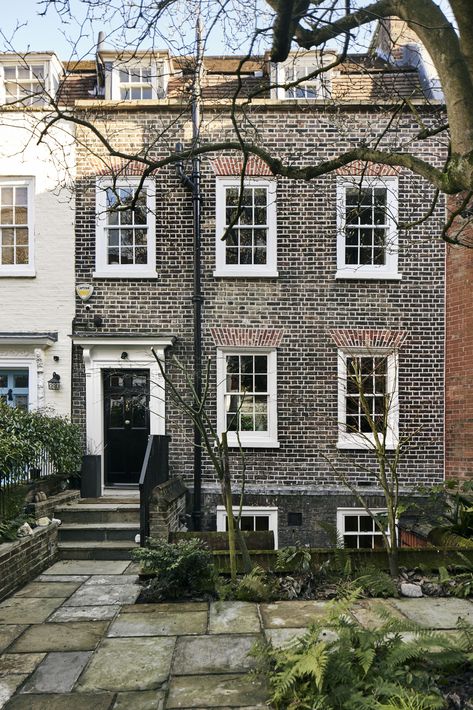 London Townhouse Interior, Glass Addition, Hampstead House, English Townhouse, Townhouse Exterior, Hampstead London, Townhouse Interior, Georgian House, Classical House