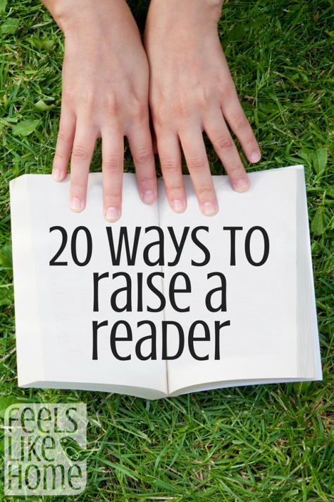 20 ways to raise a reader- a kid who reads is a kid who succeeds, right?  Love these tips! School Success, Reading Tips, Reading At Home, Parenting 101, Reading Program, Maternity Leave, Parents As Teachers, Home Learning, Chapter Books