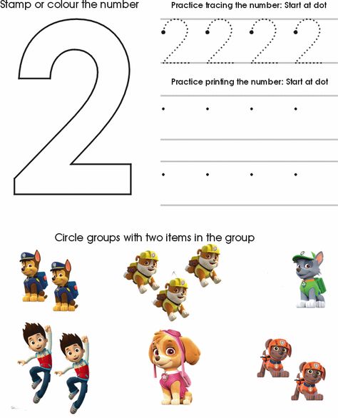 Paw Patrol Worksheet 2 Paw Patrol Preschool Printables, Paw Patrol Worksheets, Worksheets Preschool, Character Activities, Paw Patrol Toys, Preschool Writing, Preschool Printable, Numbers Preschool, Paw Patrol Birthday