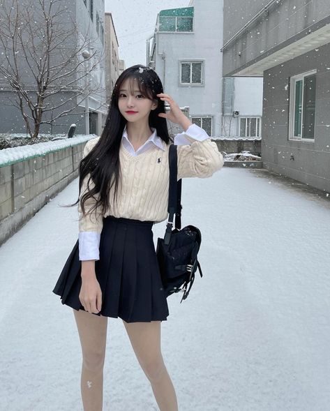 Korean Winter Outfits, Pakaian Feminin, Korean Casual Outfits, Korean Girl Fashion, Elegantes Outfit, Mein Style, 가을 패션, 여자 패션, Girly Outfits