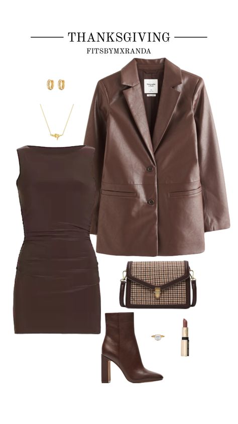 Brown Outfit Aesthetic, Aesthetic Thanksgiving, Thanksgiving Fit, Thanksgiving Aesthetic, Aesthetic Fit, Aesthetic Fits, Brown Outfit, Stylish Clothes For Women, Thanksgiving Outfit