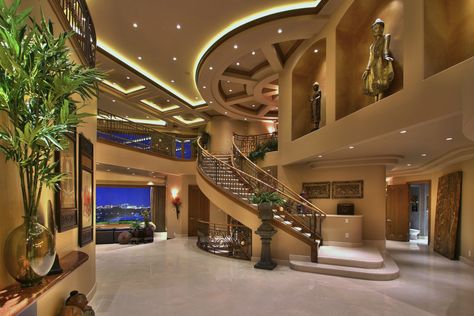 The Nic Cage home in Las Vegas, NV #spanishheights #realestate #portfoliorealtygroup Aesthetic Interior Design, Modern Mansion, Mansion Interior, Dream House Rooms, Mansions Luxury, Luxury Homes Interior, Luxury Homes Dream Houses, Luxury House Designs, Dream House Interior