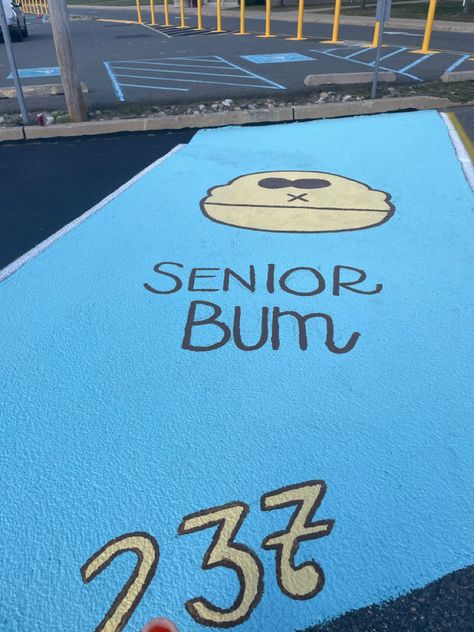 Duo Senior Parking Spots, Senior Spots, Parking Ideas, Senior Parking Spot, Parking Spot Painting, Spot Painting, Senior Stuff, Space Movies, Parking Spot