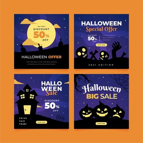 Halloween Banner Design, Halloween Post Ideas, Halloween Posts Instagram, Halloween Instagram Post, Halloween Advertising, Halloween Ads, Halloween Promotion, Halloween Instagram, Halloween Borders