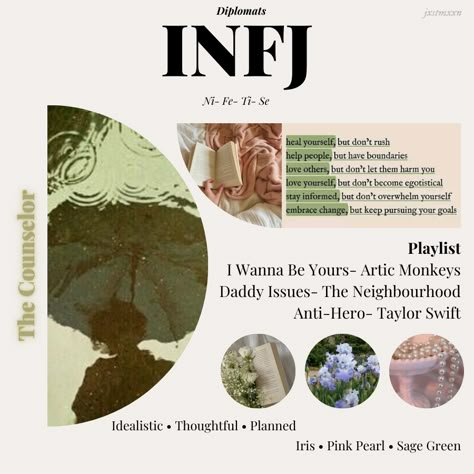 © jxstmxxn_ ib: indepth_mbti Infj Aesthetics Style, Infj Aesthetics, Infj Facts, Mbti Core, Infj Aesthetic, Infj 16 Personalities, Infj Characters, Infj Personality Facts, Infj Traits