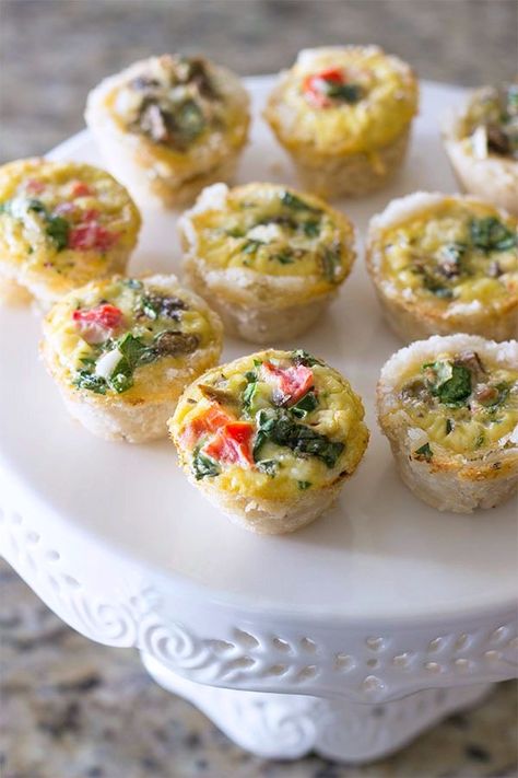 Gluten Free Tea Party Food, Dairy Free Quiche Recipes, Gluten Free High Tea, Quiche Bites, Healthy Quiche, Dairy Free Appetizers, Gluten Free Brunch, Veggie Quiche, Gluten Free Easter