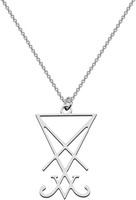 Amazon.com: CENWA Sigil of Lucifer Pendant Satanic Symbol Stainless Steel Jewelry Seal of Satan Necklace Alchemy Symbolic Gift (Sigil of Lucifer N): Clothing, Shoes & Jewelry Satanic Symbol, Sigil Of Lucifer, Steel Jewelry, Stainless Steel Jewelry, Alchemy, Shoes Jewelry, Silver Necklace, Shoe Jewelry, Necklaces