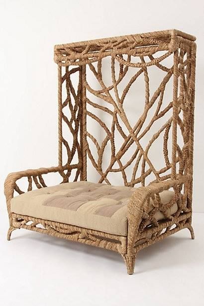 <3 IT Low Chair, Wicker Decor, Casa Exterior, Deco Boheme, Cool Ideas, Wicker Furniture, Take A Seat, Cool Chairs, Wicker Chair