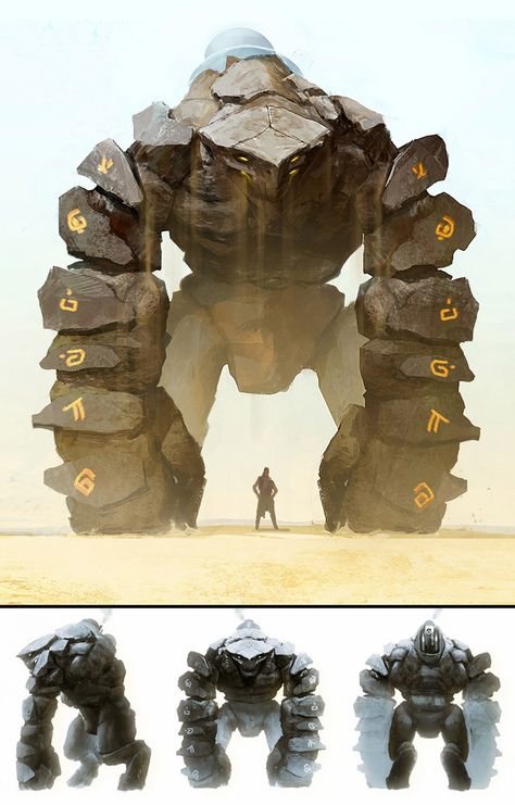 Earth Golem, Huge Monster, Monster Beast, Scifi Horror, Horror Design, Beast Creature, Concept Art World, 다크 판타지, Monster Concept Art