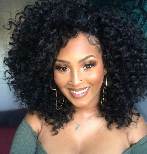 Voice Of Hair, Crochet Curls, Curly Crochet Hair Styles, Protective Hairstyles For Natural Hair, Big Curls, Baddie Hairstyles, Curly Hairstyles, Elegant Hairstyles, Love Hair