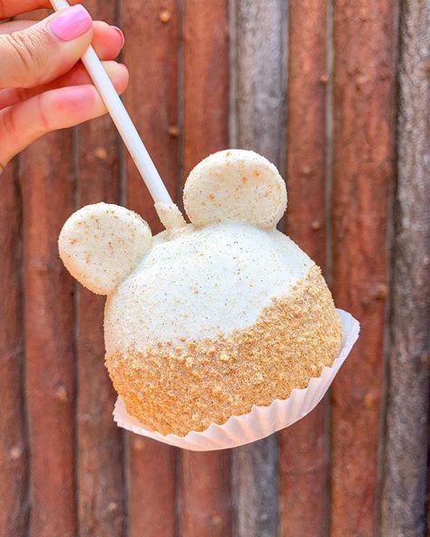 How can you not love this Mickey-Shaped Apple Pie flavored Caramel Apple? It’s adorable, juicy, sweet, and delicious! It’s also a great… Apple Pie Caramel Apple, Disney Dessert Recipes, Confectionary Recipes, Caramel Apple Recipe, Caramel Apples Recipe, Gourmet Apples, Disney Desserts, How To Melt Caramel, Apple Recipe