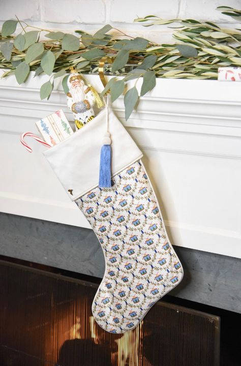 We are excited to introduce to you our new Fig & Dove x Paprika Home Children's Christmas Stocking Collection. Made out of the same ivory/cotton sateen as our Ivory Stockings, these are an adorable addition to your mantle. Add a monogram or a tassel for a finished look. You can also coordinate with the matching Ballet Slippers Small Tree Skirt, the coordinating Blue Drums Stocking and match the rest of your family with our Cuffed Ivory Stocking. The Paprika Home Collection offers playful, colorf Heirloom Christmas Stocking, Small Tree Skirt, Blue Christmas Stocking, Jane Adams, Christmas Cricut, Grand Millennial, Boxed Christmas Cards, Hanging Stockings, Christmas Bird