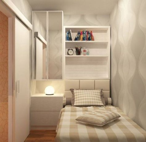 Tiny Bedroom Design Minimalist, Decoration Small Bedroom, Contemporary Minimalist Bedroom, Minimalist Small Bedroom, Minimalist Bedroom Decor Ideas, Very Small Bedroom, Tiny Bedroom Design, Small Room Makeover, Small Bedroom Inspiration