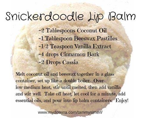 Snickerdoodle Lip Balm Lip Recipes, Lipstick Making, Homemade Lip Balm Recipe, Diy Lip Balm Recipes, Lip Scrub Recipe, Essential Oil Beauty, African Jewellery, Lip Balm Recipes, Homemade Lip Balm