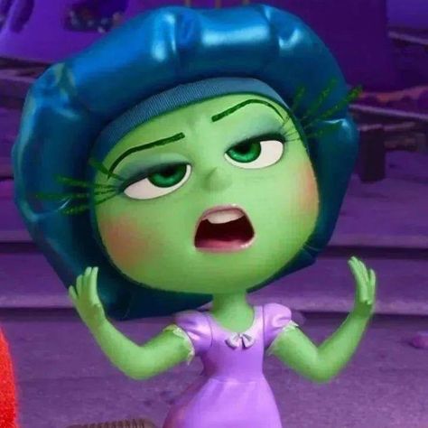 Disgusted Inside Out, Inside Out Emotions, Movie Inside Out, Kyary Pamyu Pamyu, Door Decs, Disney Inside Out, Adventure Aesthetic, Spirit Week, Cherry Bomb