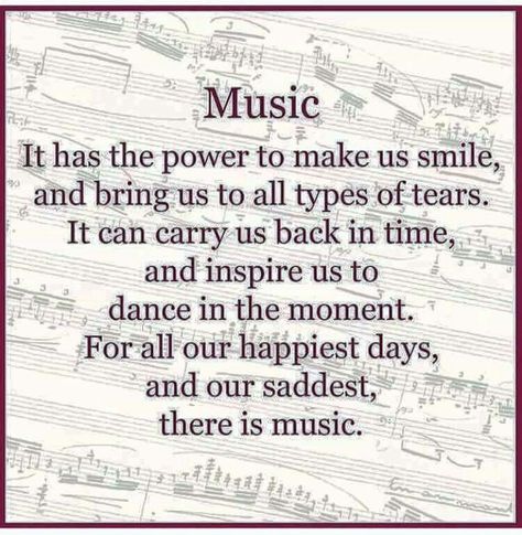 Music. It has the power to make us smile, and bring us to all types of tears. It can carry us back in time, and inspire us to dance in the moment. For all our happiest days, and our saddest, there is music. Quotes About Music, Music Quotes Deep, Inspirational Music Quotes, Music Quote, About Music, Music Memories, Music Mood, Music Classroom, I Love Music