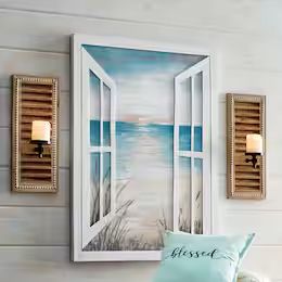 Shop Coastal Décor - Wall Art, Bedding, Accents | Seventh Avenue Beach Theme Office, Beachy Bedroom Decor, Colorful Beach House Decor, Colorful Beach House, Beach Chic Decor, Beachy Wall Art, Beach Themed Crafts, Coastal Farmhouse Decor, Modern Coastal Decor