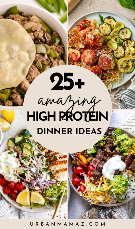 Looking for amazing high protein dinner ideas? Check out these 25+ best high protein dinner ideas to meal prep for your whole family. Easy Lean Meal Prep, Lunch Prep Ideas High Protein, High Protein Paleo Dinner, Highly Protein Meals, Healthy Dinner Ideas Protein, High Protein Family Meal Prep, Simple Protein Meal Prep, Best High Protein Dinners, Hearty High Protein Meals