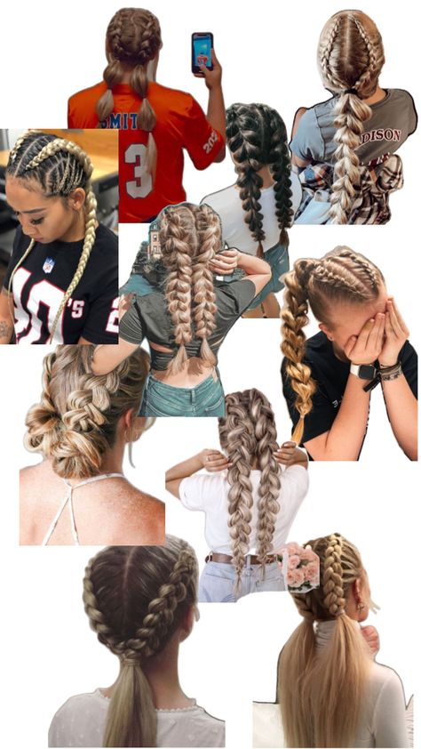 Types Of Hair Braids, Cute Sporty Hairstyles, Soccer Hair, Preppy Hairstyles, Hairstyle Examples, Softball Hairstyles, Easy Hairstyles For Thick Hair, Hair Inspiration Long, Beach Hairstyles For Long Hair