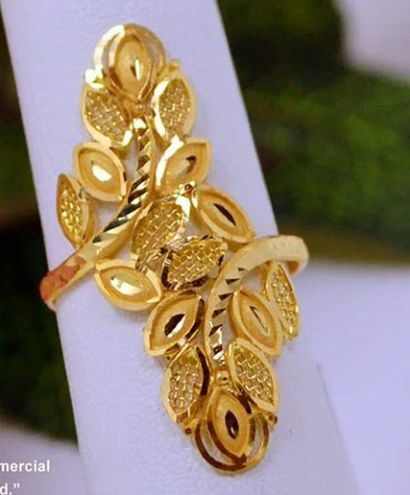 Umbrella Ring Gold, Gold Ring Design For Women Latest Gold Ring Design For Women, New Ring Designs Gold, Ladies Gold Rings, Latest Gold Ring Designs, Indian Gold Necklace Designs, Unique Gold Jewelry Designs, Wire Jewelry Patterns, Bridal Necklace Designs